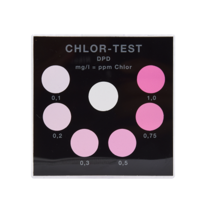 Chlor DPD 0,1–1 mg/l – Farbvergleichsgerät Testoval